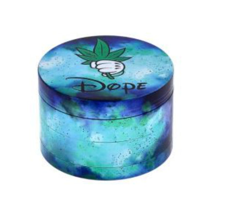 Dope Grinder – 4-teilig im blauen Galaxy-Design